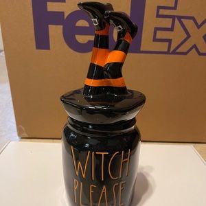 Rae Dunn witch please Figural canisters